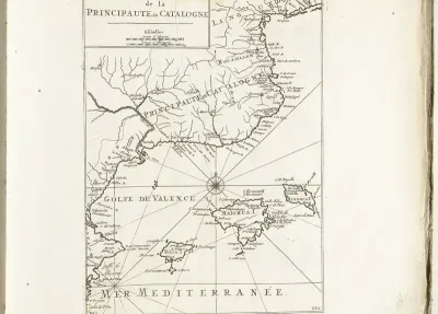 Kaart van de Catalaanse kust, ca. 1702