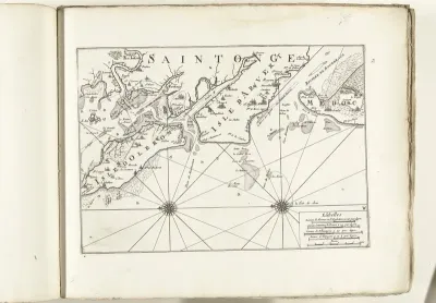 Kaart van de Franse westkust bij Rochefort, ca. 1702