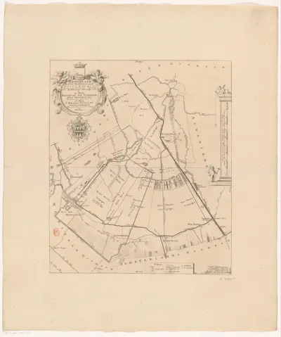 Kaart van de grietenij Haskerland