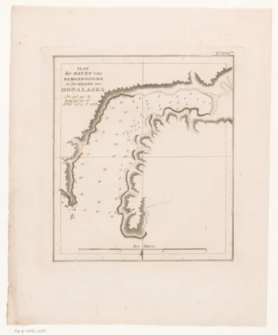 Kaart van de haven van Samganoodha