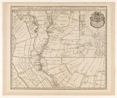 Kaart van de heerlijkheden Mijnden en beide Loosdrechten, 's Gravenland, Breukelen en Loenersloot