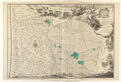 Kaart van de heerlijkheid Castricum