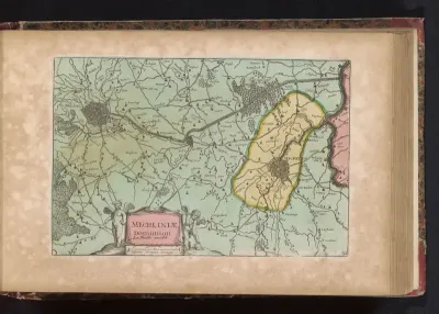 Kaart van de heerlijkheid Mechelen