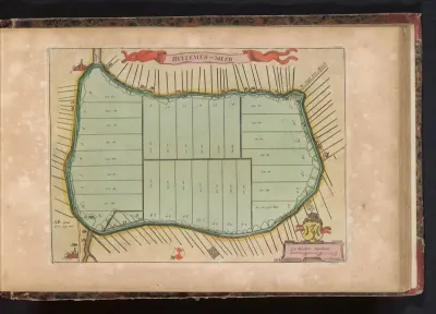 Kaart van de inpolderde Bijlmermeer