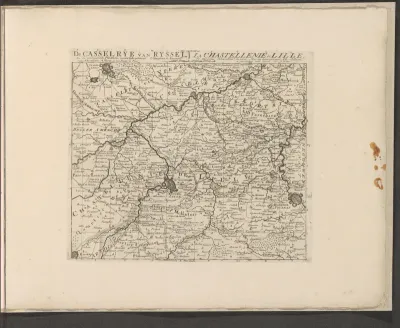 Kaart van de kasselrij van Rijssel
