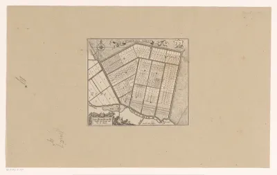 Kaart van de kavels van de Wieringerwaard