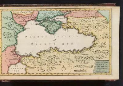 Kaart van de landen rond de Zwarte Zee