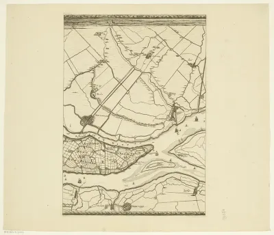 Kaart van de Maas van Rotterdam tot de Noordzee (derde deel)
