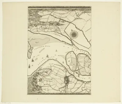 Kaart van de Maas van Rotterdam tot de Noordzee (tweede deel)