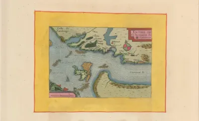 Kaart van de monding van de Garonne