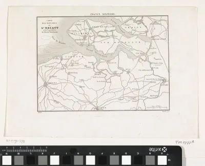 Kaart van de monding van de Schelde, 1809
