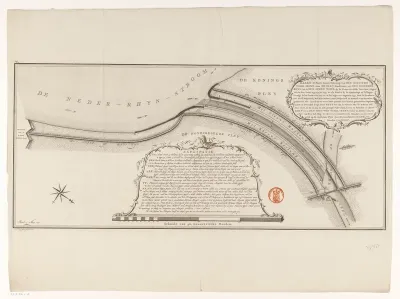 Kaart van de Neder-Rijn en de IJssel