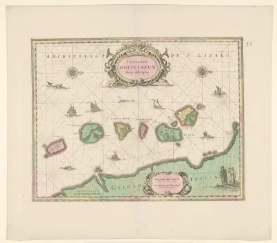 Kaart van de Noord-Molukken