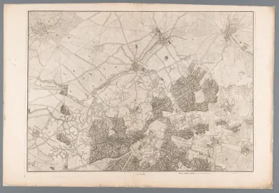 Kaart van de omgeving van de abdij van Livry