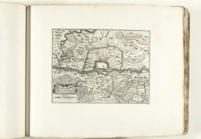 Kaart van de omgeving van Frankfurt am Main, ca. 1702