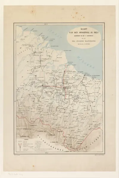 Kaart van de omgeving van Medan
