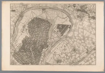 Kaart van de omgeving van Poissy