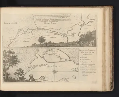 Kaart van de oudheden in het landschap Småland