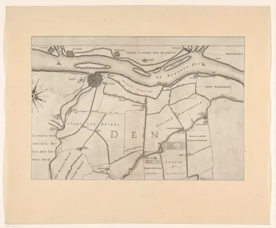 Kaart van de Overwaard (deel linksboven)