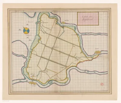 Kaart van de polder Mastenbroek