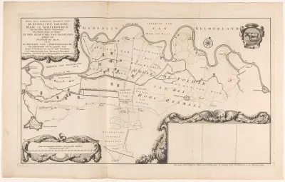 Kaart van de polders in het Kwartier van Maasland