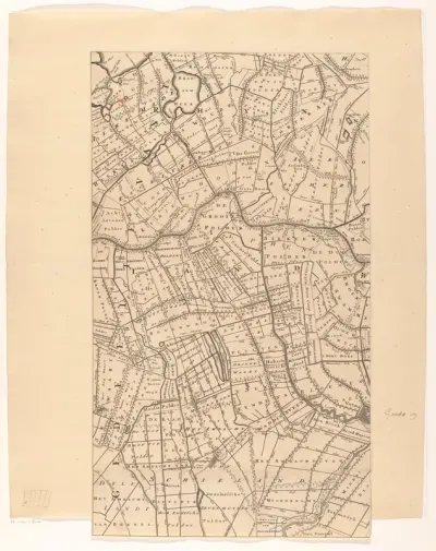 Kaart van de provincie Utrecht (eerste deel van onder)
