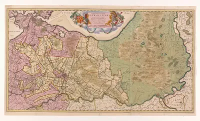 Kaart van de provincie Utrecht en de Veluwe