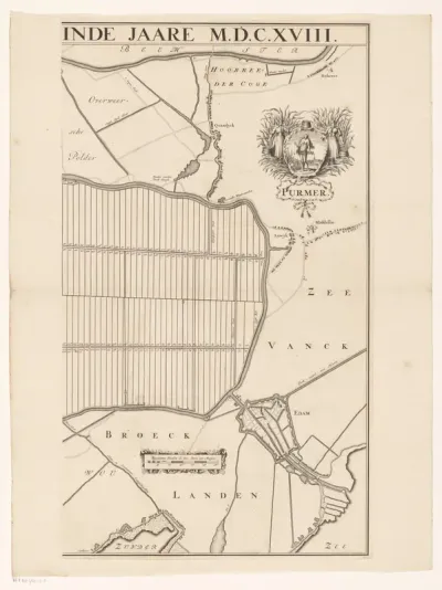 Kaart van de Purmer (rechterdeel)