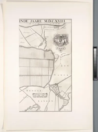 Kaart van de Purmer (rechterhelft), 1618