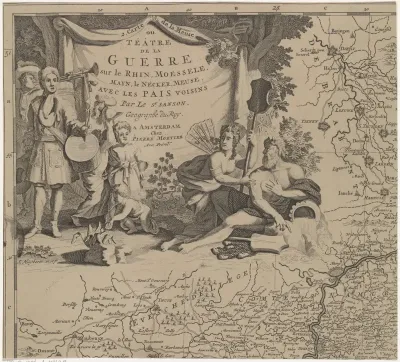 Kaart van de regio ten oosten en zuiden van Brussel en het graafschap Namen (blad linksboven)