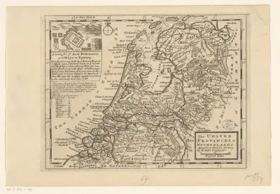 Kaart van de Republiek der Zeven Verenigde Nederlanden