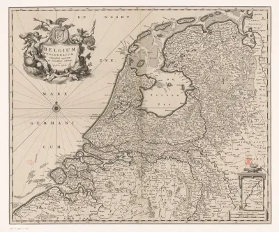 Kaart van de Republiek der Zeven Verenigde Nederlanden
