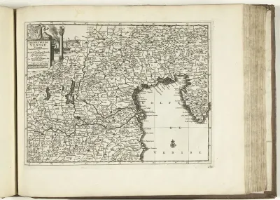 Kaart van de Republiek Venetië, 1726