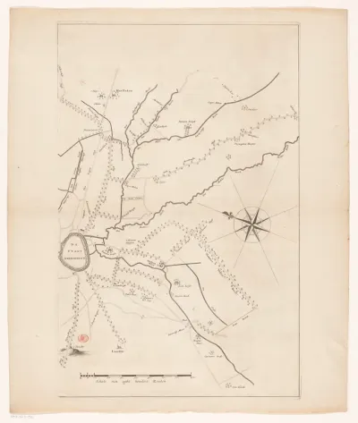 Kaart van de rivier de Eem (derde deel)