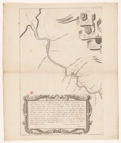 Kaart van de rivier de Eem (eerste deel)