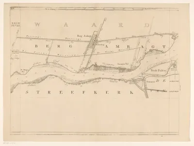 Kaart van de rivier de Lek (derde deel)