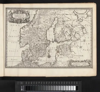 Kaart van de Scandinavische landen in de nieuwe tijd