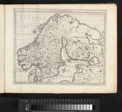 Kaart van de Scandinavische landen in de oude tijd