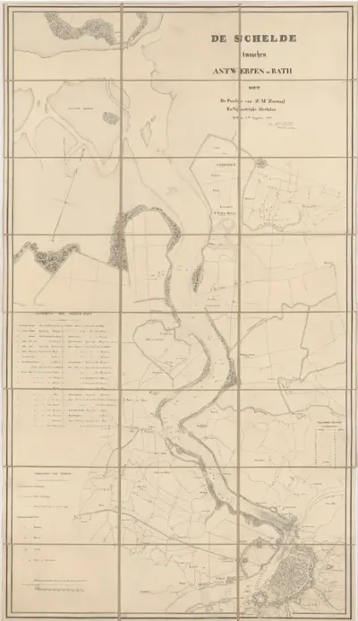 Kaart van de Schelde, 1831