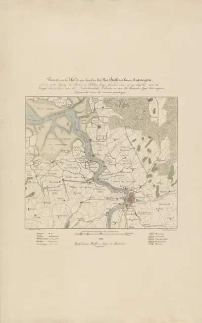 Kaart van de Schelde, 1832