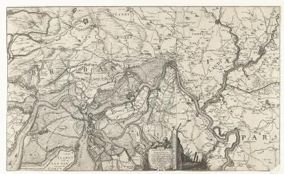 Kaart van de Schelde en Zandvliet, 1640