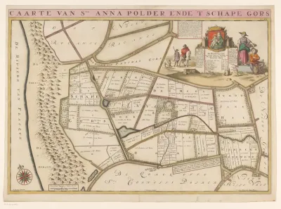 Kaart van de Sint-Annapolder en het Schapengors