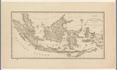 Kaart van de voormalige kolonie Nederlands-Indië