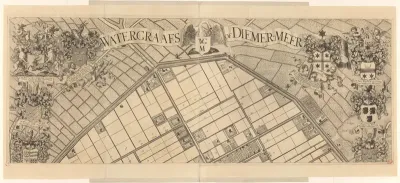 Kaart van de Watergraafsmeer (bovenste deel)