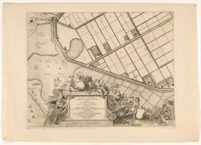 Kaart van de Watergraafsmeer (deel linksonder)