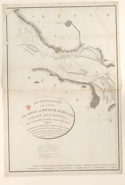 Kaart van de Westerschelde (eerste deel)