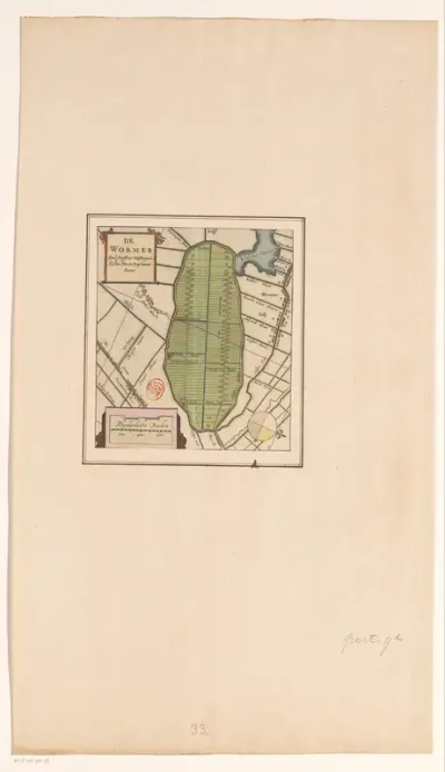 Kaart van de Wormer