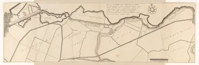 Kaart van de zeedijk ten oosten van Muiden, 1703
