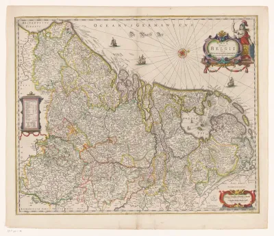 Kaart van de Zeventien Provinciën