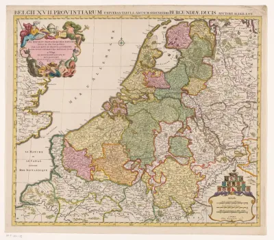Kaart van de Zeventien Provinciën